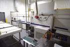 Used Dong Yang Food Machinery LPG Direct Cyclotherm Hybrid Oven. (3) Zones total, (1) direct heating section approximate 10.6m long, (2) indirect heating zones approximate 26m total. Baking length 37...