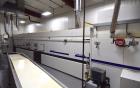 Used Dong Yang Food Machinery LPG Direct Cyclotherm Hybrid Oven. (3) Zones total, (1) direct heating section approximate 10.6m long, (2) indirect heating zones approximate 26m total. Baking length 37...