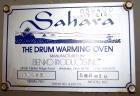 Used Benko Products Sahara Steam Drum Heating Cabinet, Model SHR-16, Carbon steel. (16) 55 Gallon drum capacity, saturated steam up to 200 psig. (2) Hinged front doors. Includes a Honeywell chart rec...