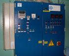 USED: Industrial media curing oven, manufactured in 2002 by OMTSurface Technologies, Germany. Total steam area 66 CBM; exhaustair/gas 60 cbm/min; electrical connection 31 kw; heat connection350 kw; g...
