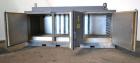 Used Benko Products Sahara Electric Drum Heater, Model 036E12-CS, Carbon Steel. Interior 172’’ wide x 55’’ deep x 48’’ tall. Capacity 12 drums, (6) 1.5 kw electric heating elements, temperature range...
