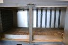 Used Benko Products Sahara Electric Drum Heater, Model 036E12-CS, Carbon Steel. Interior 172’’ wide x 55’’ deep x 48’’ tall. Capacity 12 drums, (6) 1.5 kw electric heating elements, temperature range...