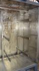 Used Benko Products Drum Hot Box, Model C6ECB-1S. 304 Stainless steel interior. Chamber dimensions with the doors closed is 33” Front to Back x 52” Left to Right x 75 ½” High.(2) Front hinged doors, ...