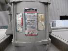 Used Stokes Drying Cabinet, Model 38-7, 304 stainless steel. Opening 40 wide x 63 tall x 30 deep. Includes a stainless steel roll out cart with (24) aluminum trays, 35 wide x 27 deep, spaced 1 apart....