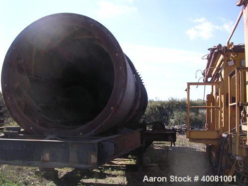 Unused-Used Portable Aggregate Dryer. 8’ diameter X 36’ long, Carbon steel construction. Dryer was rebuilt in 2005, Fully Fl...