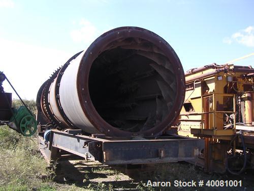 Unused-Used Portable Aggregate Dryer. 8’ diameter X 36’ long, Carbon steel construction. Dryer was rebuilt in 2005, Fully Fl...