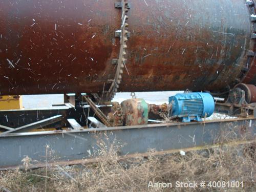 Unused-Used Portable Aggregate Dryer. 8’ diameter X 36’ long, Carbon steel construction. Dryer was rebuilt in 2005, Fully Fl...