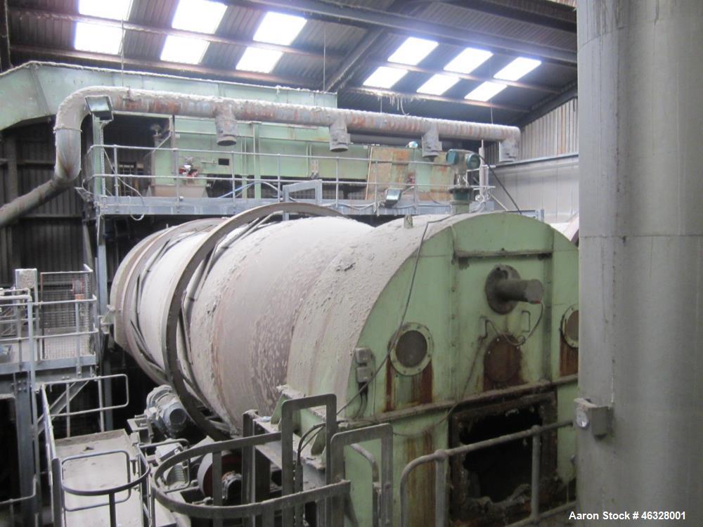 Used Qty (2) Two Rotary Hot Air Drum Dryers and