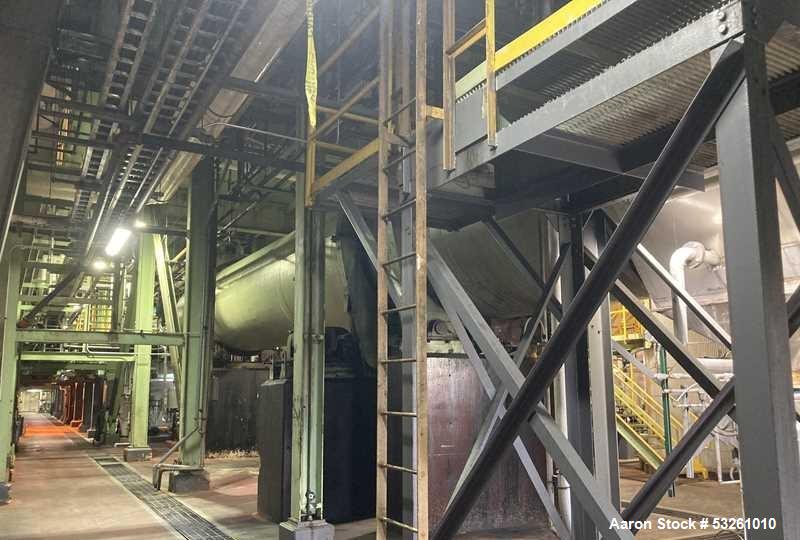 Used FMC 8' x 60' Sanitary Stainless Steel Rotary Dryer – Steam Heated with IEP Explosion Protection System