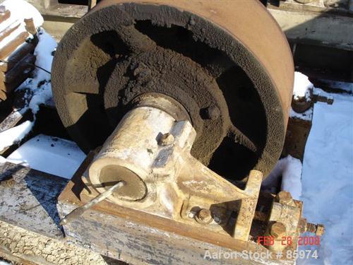 USED: (1) Set of trunnions for an approx 12' diameter x 45' longrotary dryer. Trunnion rolls 30" diameter x 11" face. Includes a20 hp, 3/60/220/440 volt, 1750 rpm motor with a Falk reducer, ratio25.8...