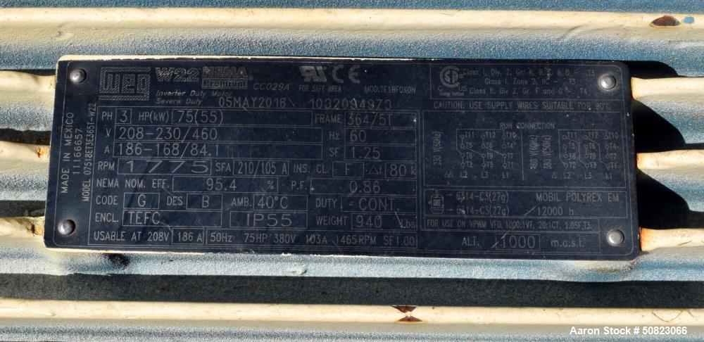 Used Astec Rotary Hot Oil Tube Type Indirect Dryer, Model TD-1060
