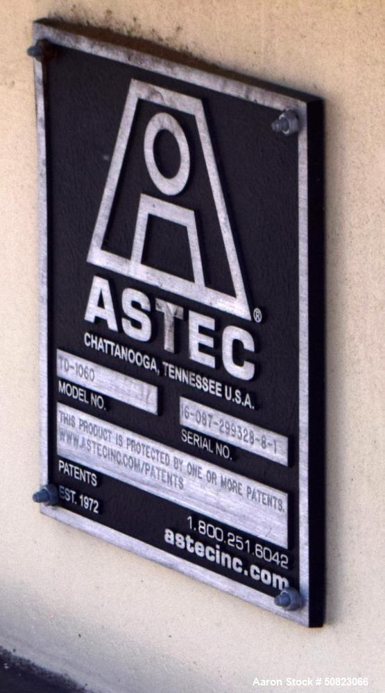Used Astec Rotary Hot Oil Tube Type Indirect Dryer, Model TD-1060