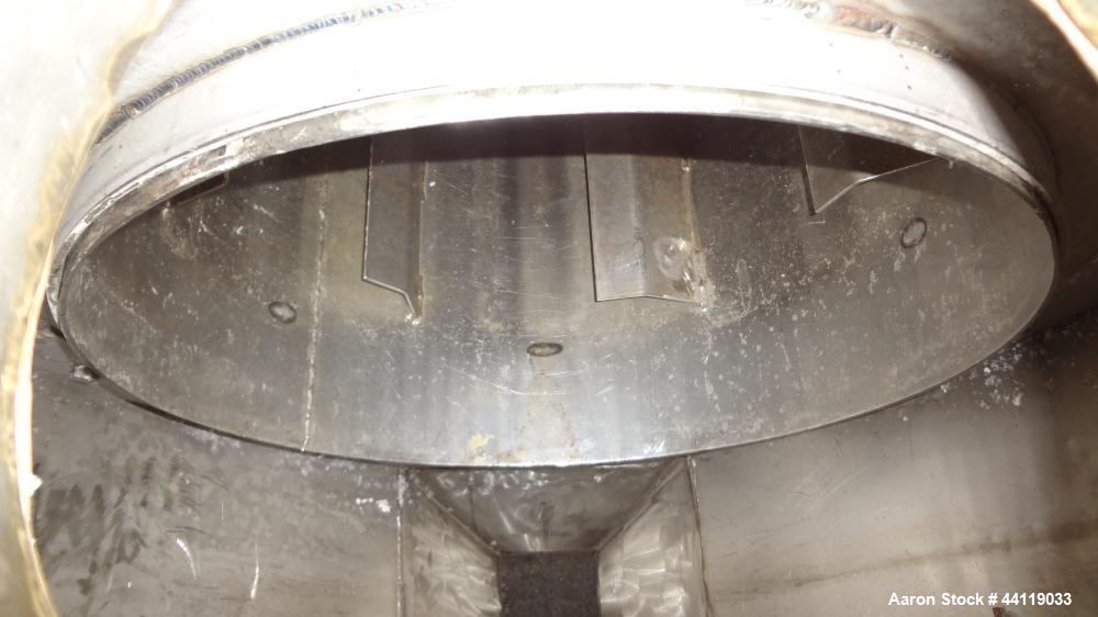 Used Bartlett-Snow Rotary Hot Air Dryer, 316 Stainless Steel. Rated approximate 1500 pounds an hour depending on product. Horizontal chamber 24" diameter x 150" long overall length. Approximate 126 l...