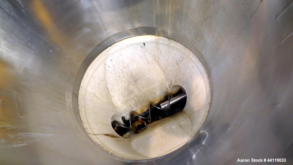 Used Bartlett-Snow Rotary Hot Air Dryer, 316 Stainless Steel. Rated approximate 1500 pounds an hour depending on product. Horizontal chamber 24" diameter x 150" long overall length. Approximate 126 l...