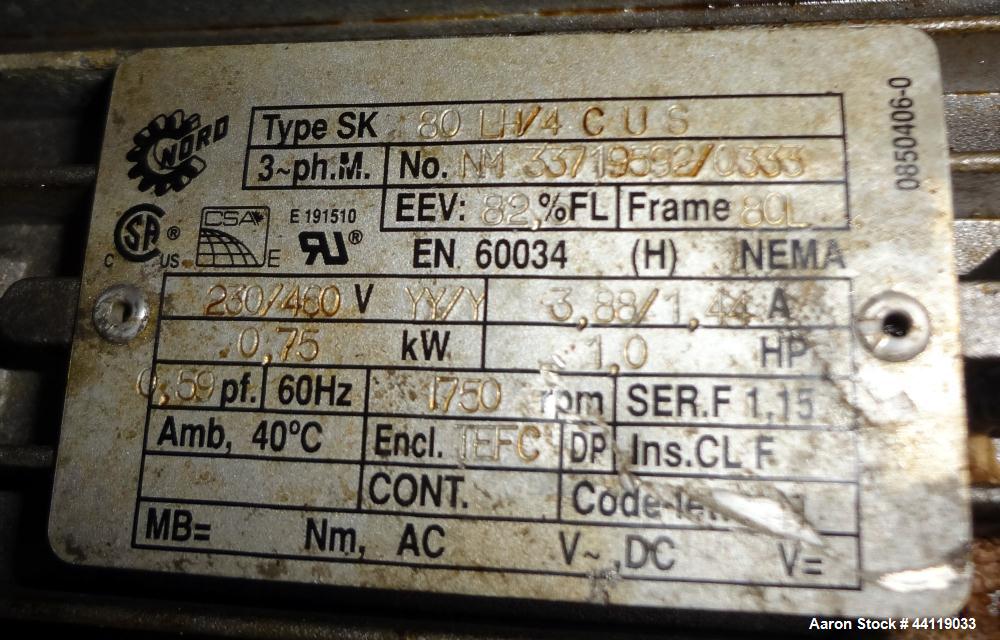 Used Bartlett-Snow Rotary Hot Air Dryer, 316 Stainless Steel. Rated approximate 1500 pounds an hour depending on product. Horizontal chamber 24" diameter x 150" long overall length. Approximate 126 l...