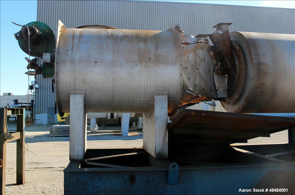 Used Didion Type Rotary Dryer, Carbon Steel.