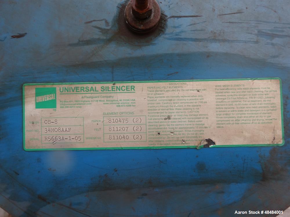 Used Didion Type Rotary Dryer, Carbon Steel.