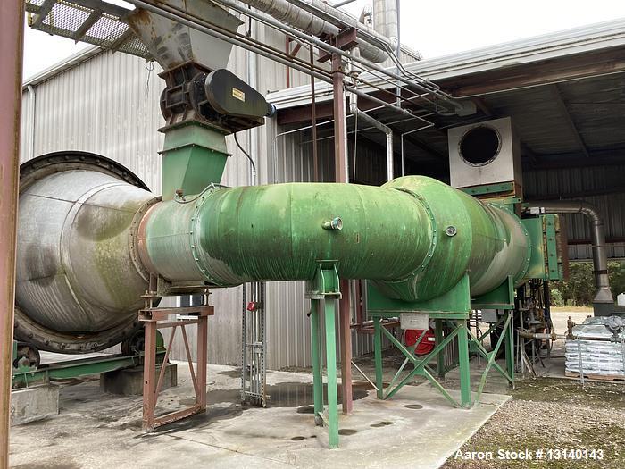 Used-Duske Model SPD-8000 Carbon Steel Rotary Dryer System