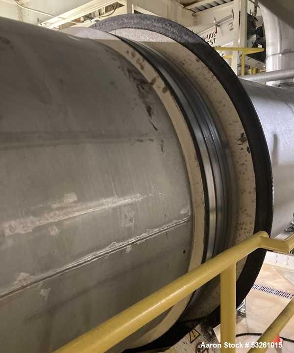 Used BMA Stainless Steel Rotary Dryer/Cooler – 1,600 MM Diameter x 10,000 MM Long – Former Xylitol Service