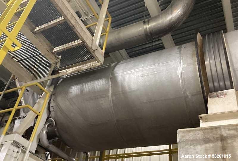 Used BMA Stainless Steel Rotary Dryer/Cooler – 1,600 MM Diameter x 10,000 MM Long – Former Xylitol Service