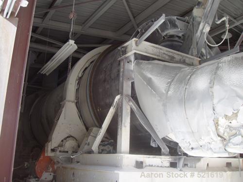 USED: FMC Linkbelt "Rotolouver" dryer, model 900-32. 9' diameter x 32'. 20mm btu combustor. Complete with a Carter Day HV90 cyclone.Two Micro pulse jet collectors, 144 bags each, 4-3/4" x 8', 1432 sq...