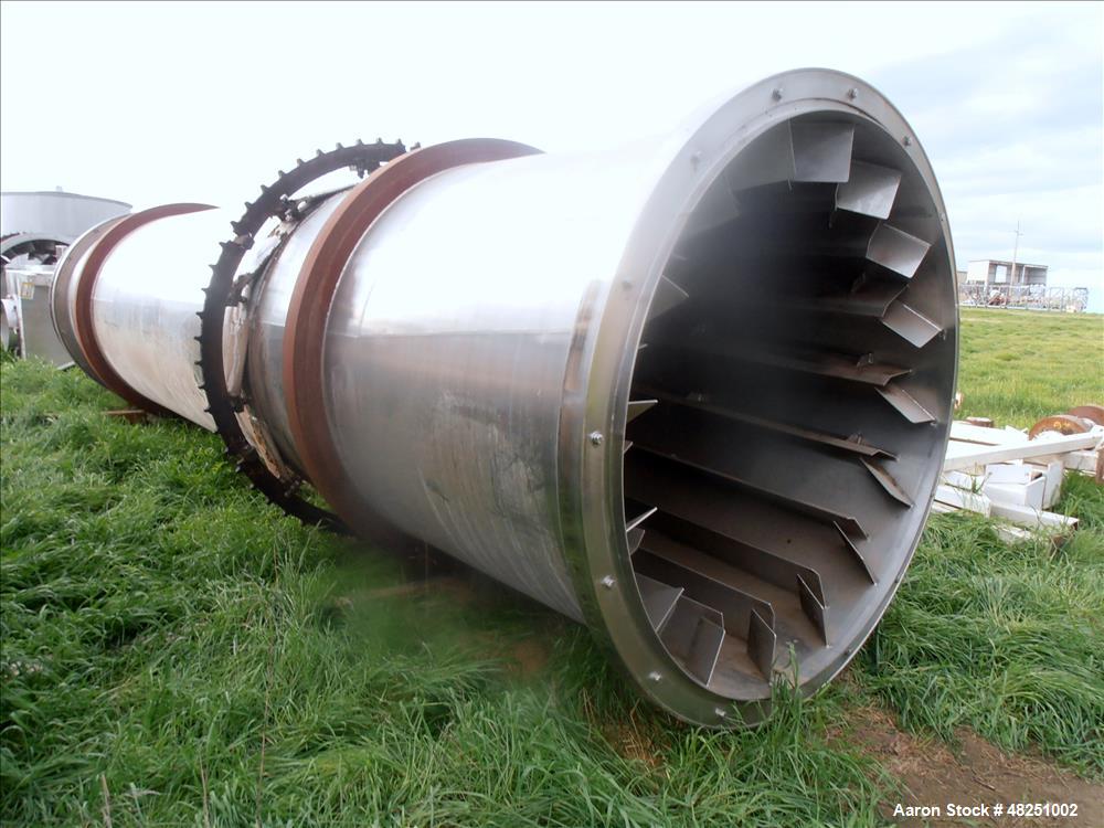 Used FMC Link-Belt Roto-Shell Dryer, Stainless Steel.