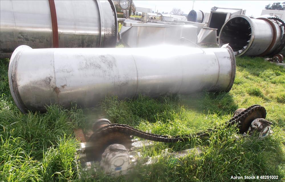 Used FMC Link-Belt Roto-Shell Dryer, Stainless Steel.