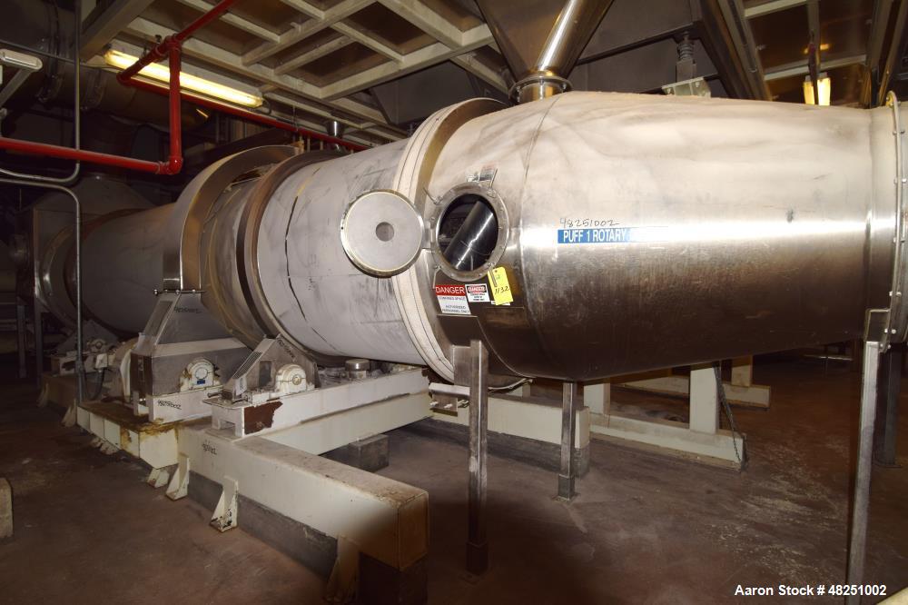 Used- FMC Link-Belt Roto-Shell Dryer, Stainless Steel.