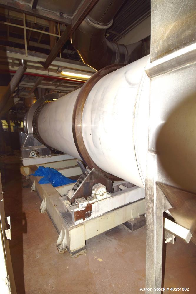 Used- FMC Link-Belt Roto-Shell Dryer, Stainless Steel.