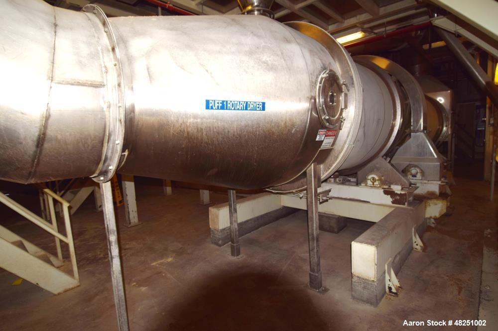 Used- FMC Link-Belt Roto-Shell Dryer, Stainless Steel.