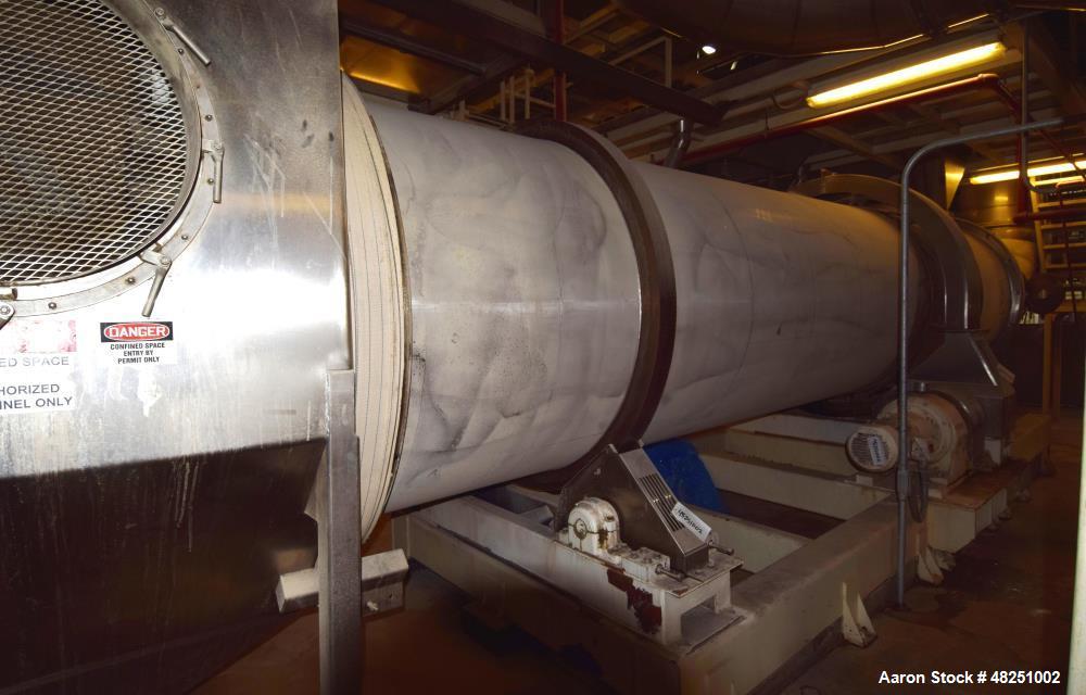 Used- FMC Link-Belt Roto-Shell Dryer, Stainless Steel.