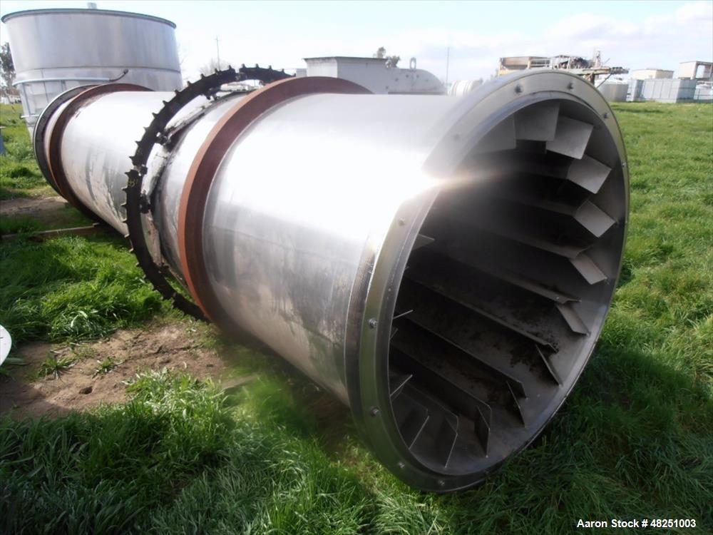 Used FMC Link-Belt Roto-Shell Dryer, Stainless Steel.