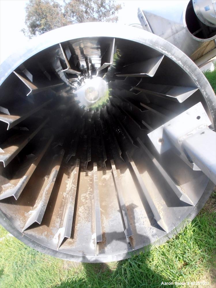 Used FMC Link-Belt Roto-Shell Dryer, Stainless Steel.