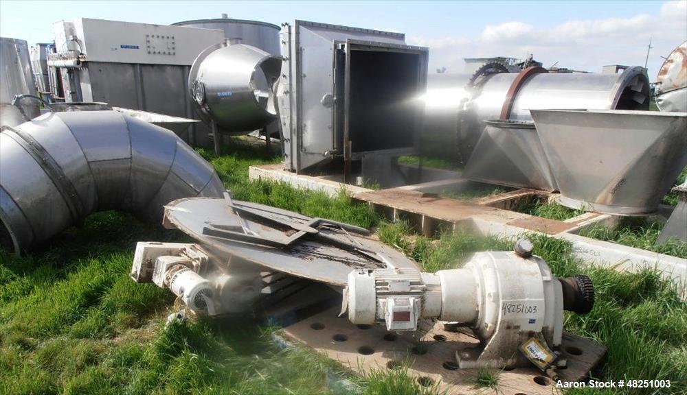 Used FMC Link-Belt Roto-Shell Dryer, Stainless Steel.