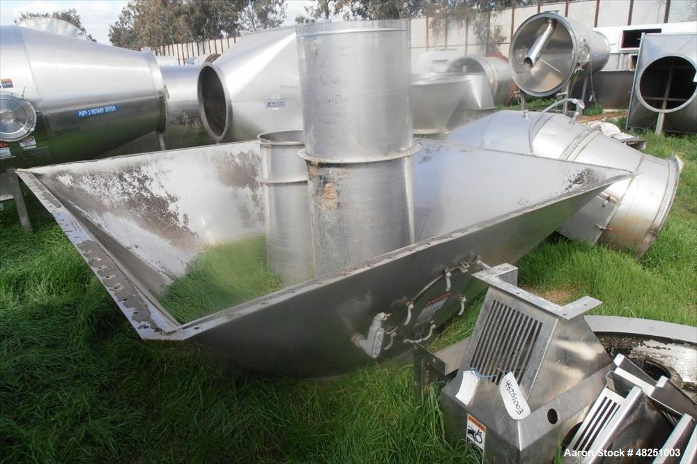 Used FMC Link-Belt Roto-Shell Dryer, Stainless Steel.