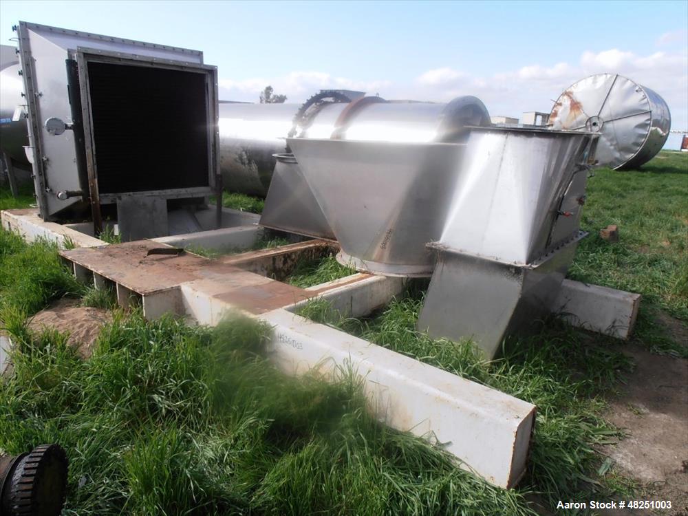 Used FMC Link-Belt Roto-Shell Dryer, Stainless Steel.
