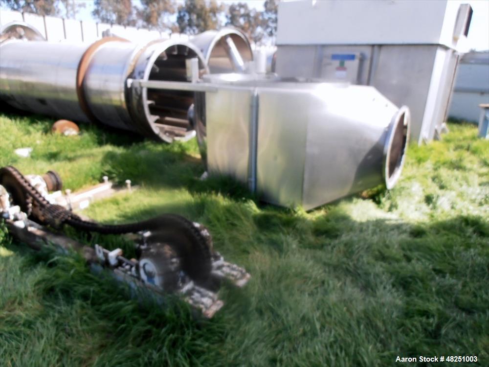 Used FMC Link-Belt Roto-Shell Dryer, Stainless Steel.