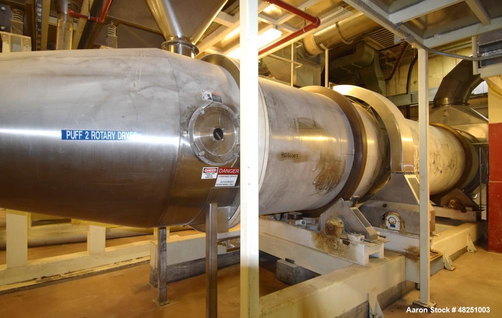 Used- FMC Link-Belt Roto-Shell Dryer, Stainless Steel.