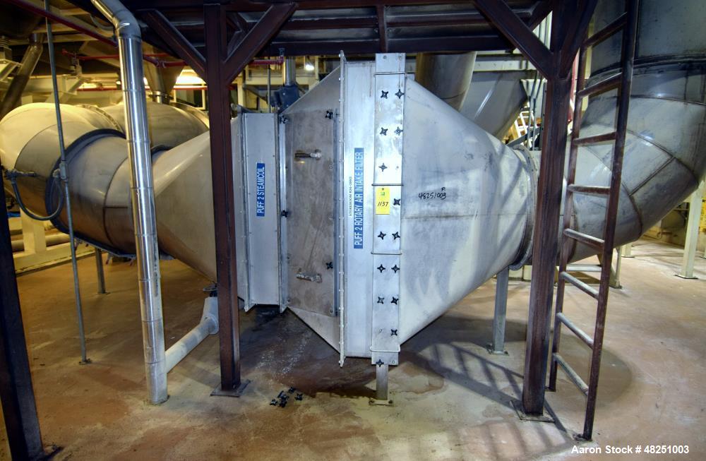 Used FMC Link-Belt Roto-Shell Dryer, Stainless Steel.