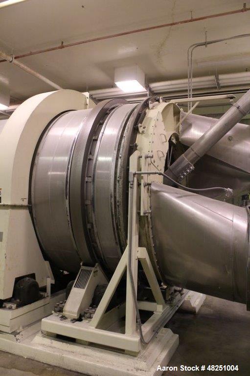 Used FMC Link-Belt Roto-Louvre Spiral Roaster, Carbon Steel.