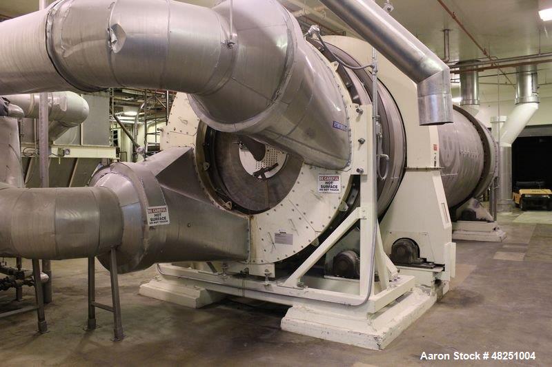 Used FMC Link-Belt Roto-Louvre Spiral Roaster, Carbon Steel.