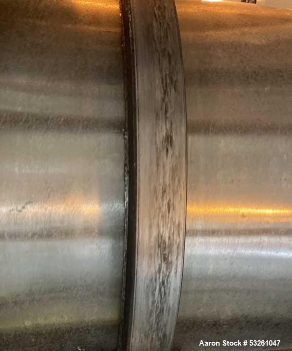 Used FMC Model EL-103 Stainless Steel Rotary Dryer – 4.5' Diameter x 20' Long Steam Heated Dryer