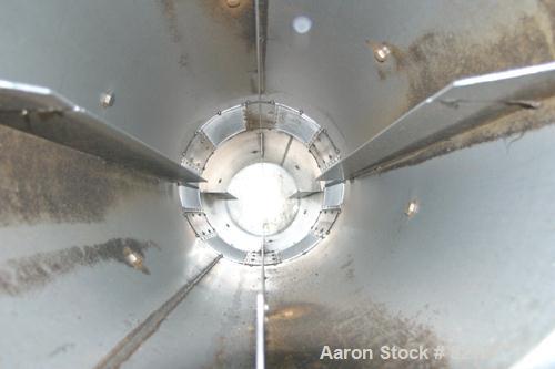 USED: Griffin and Company Conditioning Cylinder, 304 stainless steel. 20" diameter x 10' long tube with 4" wide x 1/8" thick internal flights. Approximate 18" long middle screen section for heating o...