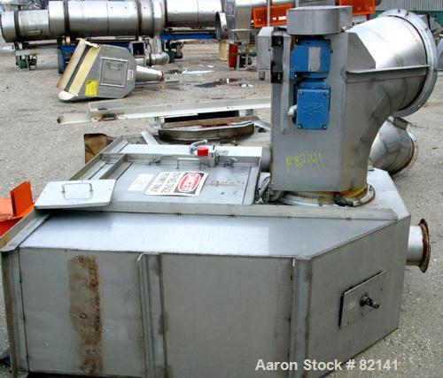 USED: Griffin and Co Conditioning Cylinder, 304 stainless steel. 48" diameter x 16' long tube with internal pins. Feed chute, end discharge hood. Driven by an approximate 1 hp, 3/60/230/460 volt, 175...