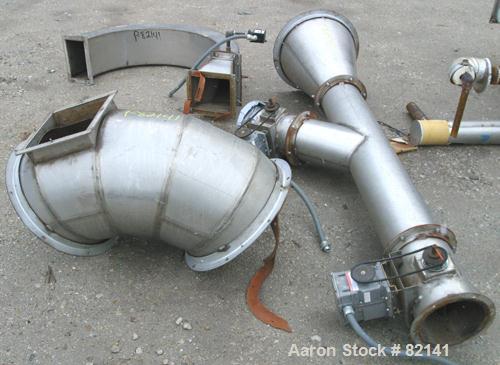 USED: Griffin and Co Conditioning Cylinder, 304 stainless steel. 48" diameter x 16' long tube with internal pins. Feed chute, end discharge hood. Driven by an approximate 1 hp, 3/60/230/460 volt, 175...