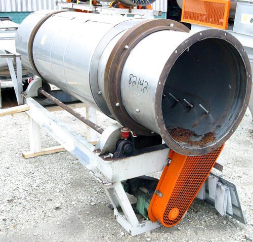 USED: Griffin and Co Conditioning Cylinder, 304 stainless steel. 24" diameter x 8' long tube with internal pins. Requires fe...