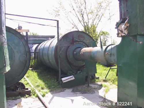 USED: Heil model 85-24, 8'5" diameter x 24'5" long, single pass,rotary drum dryer system with new 15 million btu oil/natural gasburners, remote auto-controls and electrical. Complete with feeder,trun...