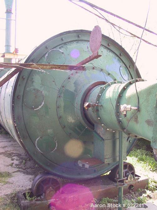 USED: Heil model 85-24, 8'5" diameter x 24'5" long, single pass,rotary drum dryer system with new 15 million btu oil/natural gasburners, remote auto-controls and electrical. Complete with feeder,trun...