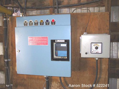 USED: Heil model 85-24, 8'5" diameter x 24'5" long, single pass,rotary drum dryer system with new 15 million btu oil/natural gasburners, remote auto-controls and electrical. Complete with feeder,trun...