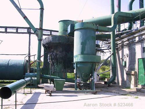 USED: Heil model 85-24, 8'5" diameter x 24'5" long, single pass,rotary drum dryer system with new 15 million btu oil/natural...